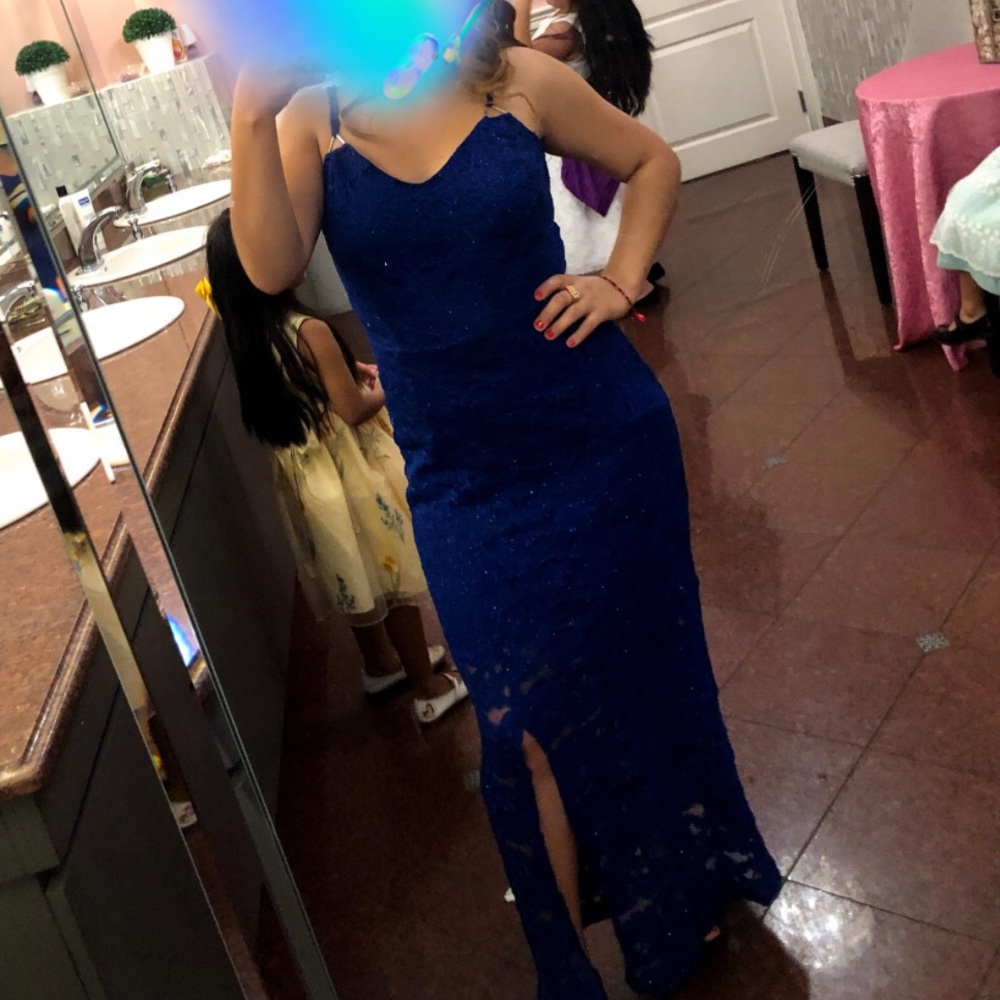 Blue dress